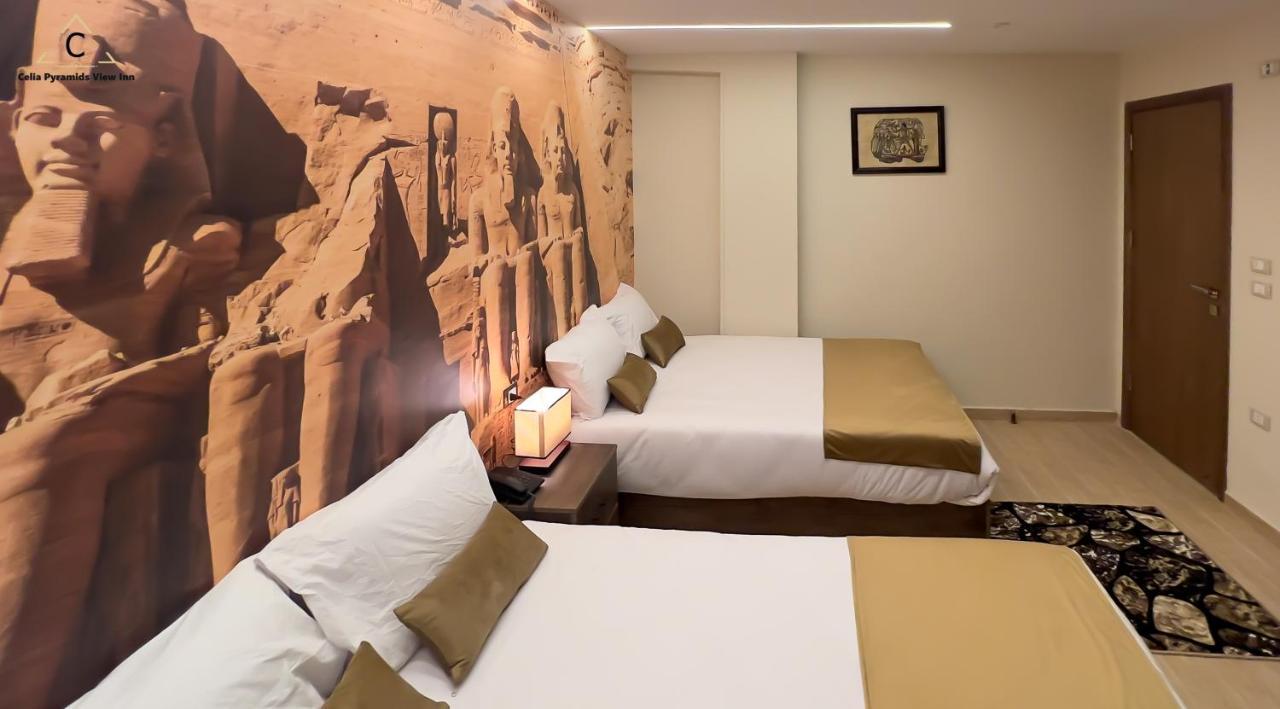 Celia Pyramids View Inn Nazlet el-Sîsi Eksteriør billede