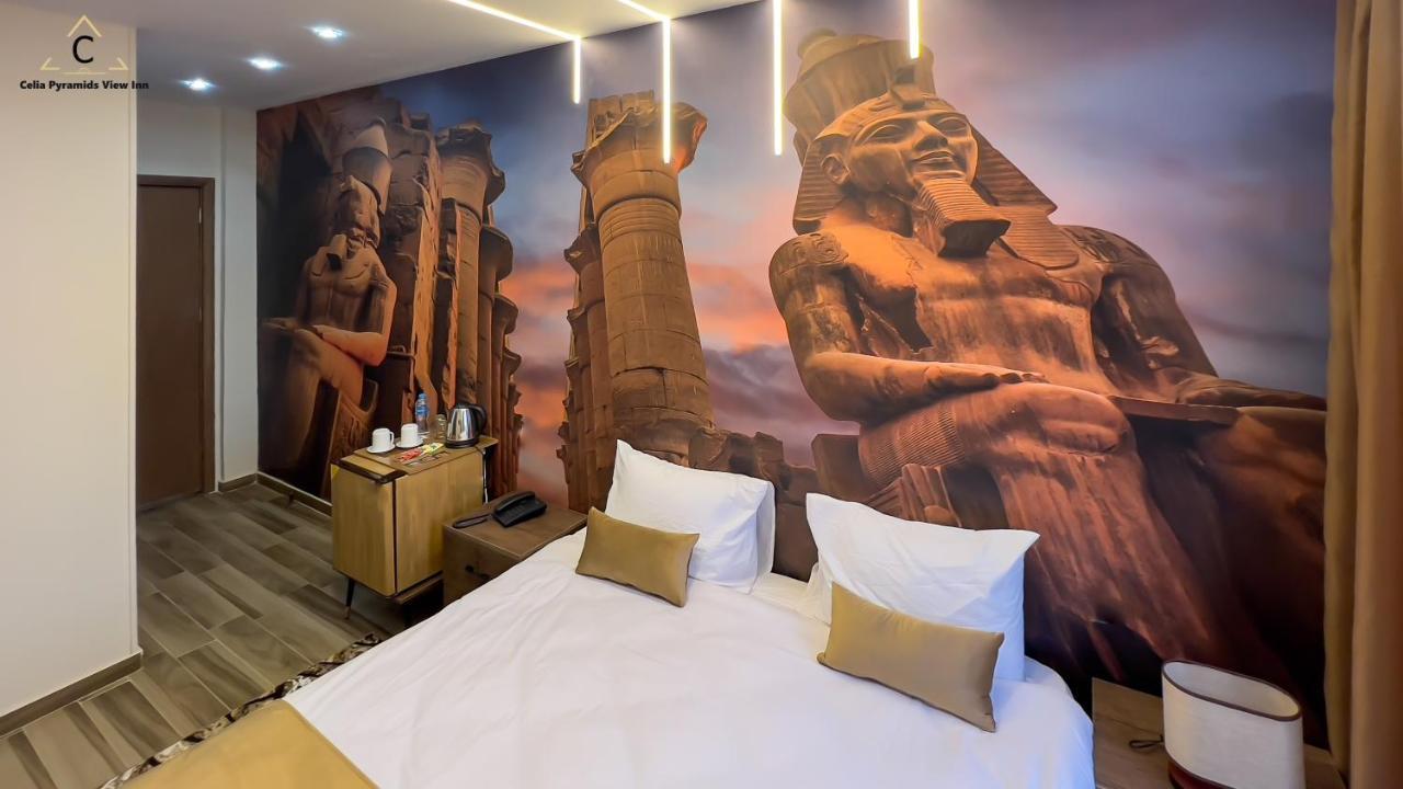 Celia Pyramids View Inn Nazlet el-Sîsi Eksteriør billede