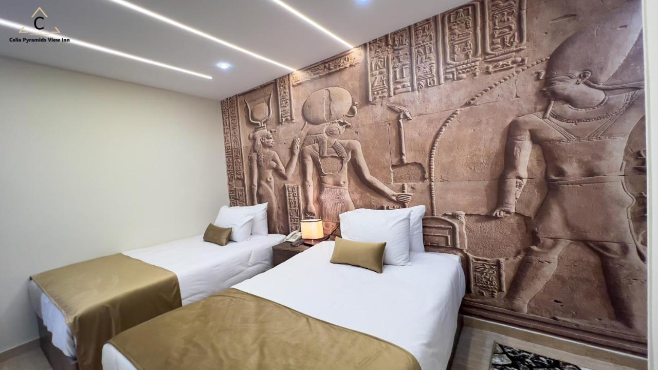 Celia Pyramids View Inn Nazlet el-Sîsi Eksteriør billede