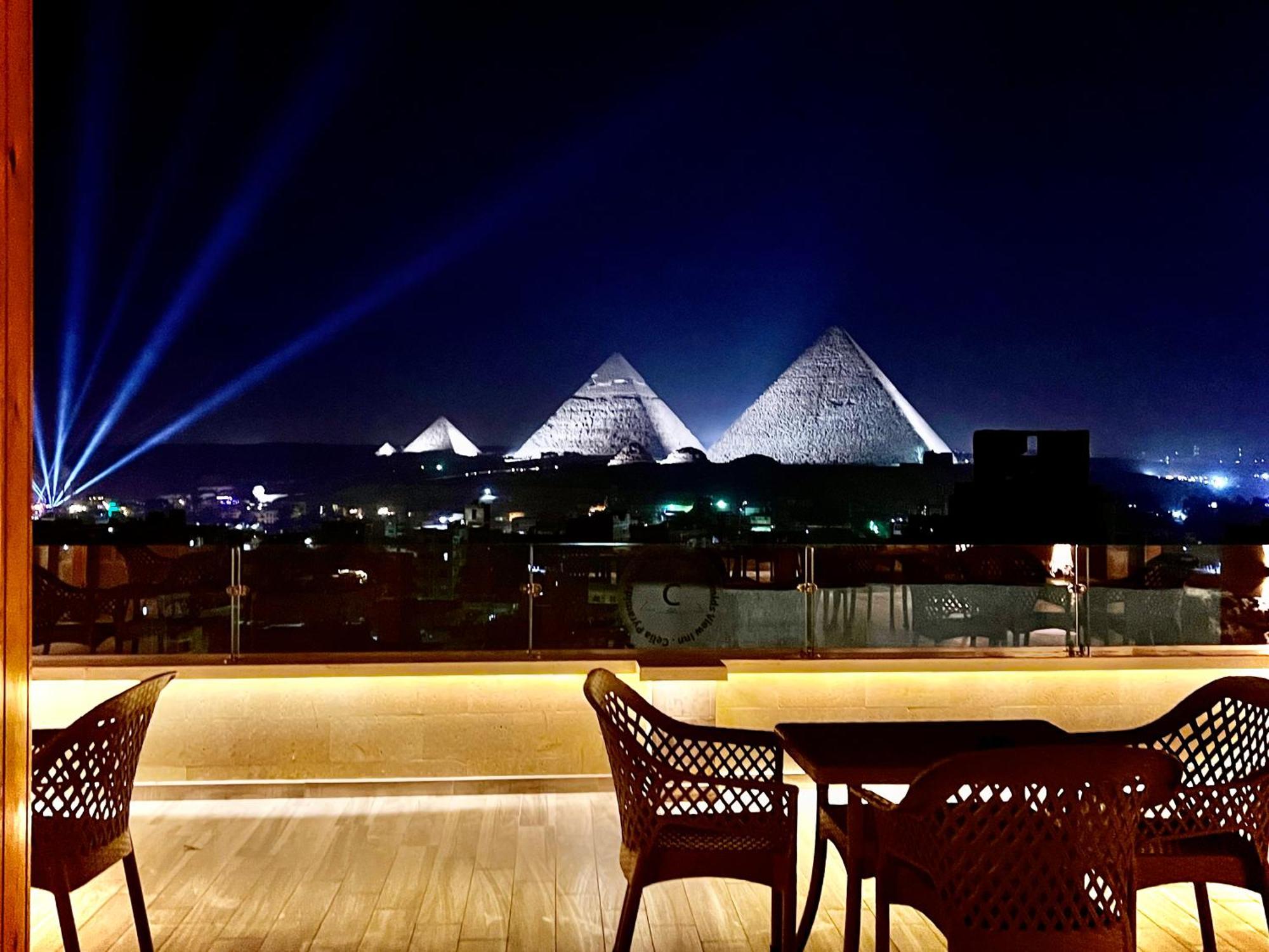 Celia Pyramids View Inn Nazlet el-Sîsi Eksteriør billede