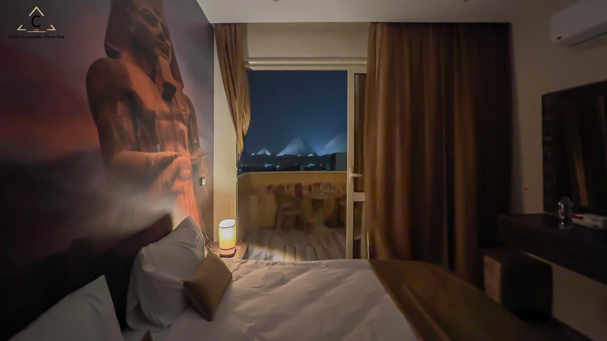 Celia Pyramids View Inn Nazlet el-Sîsi Eksteriør billede