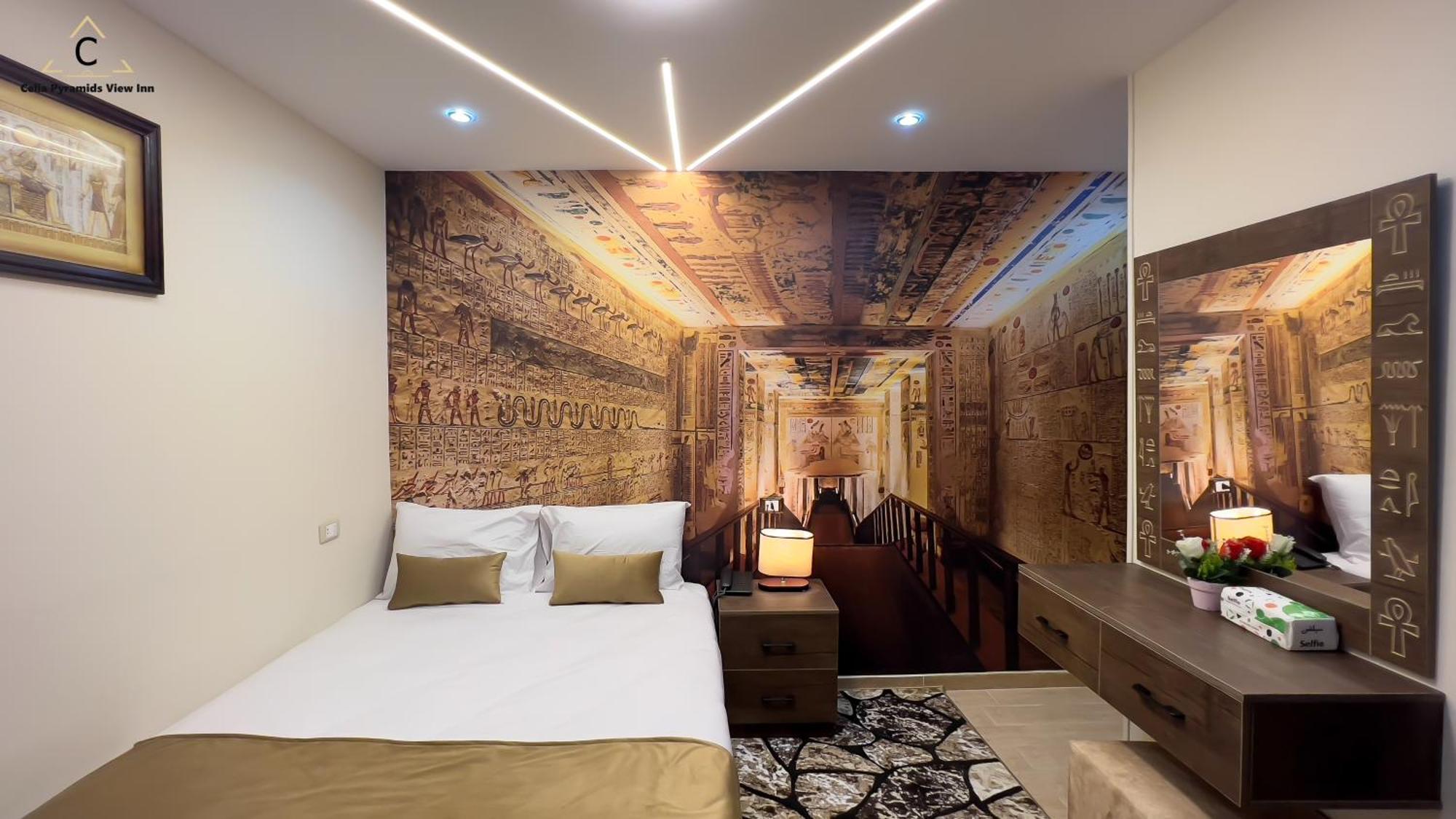 Celia Pyramids View Inn Nazlet el-Sîsi Eksteriør billede