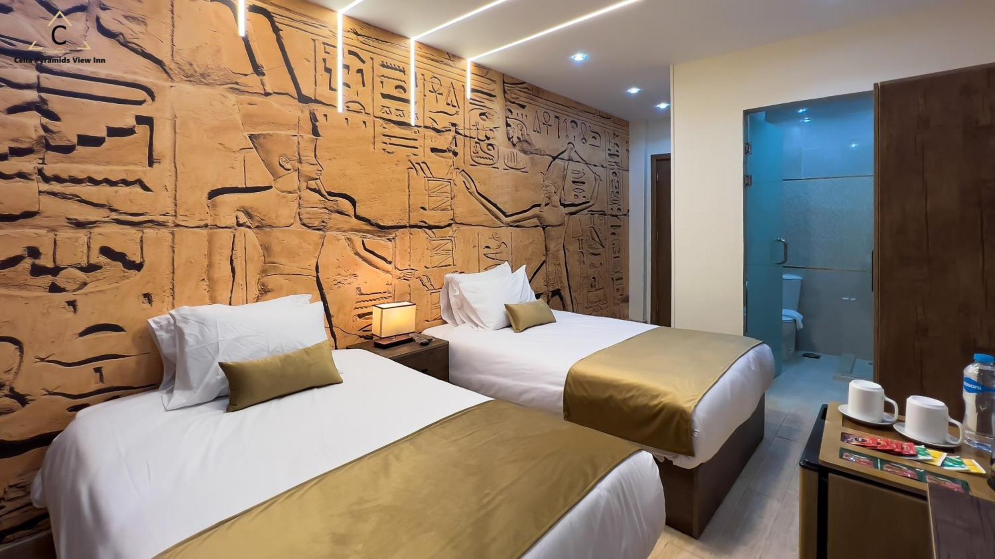 Celia Pyramids View Inn Nazlet el-Sîsi Eksteriør billede