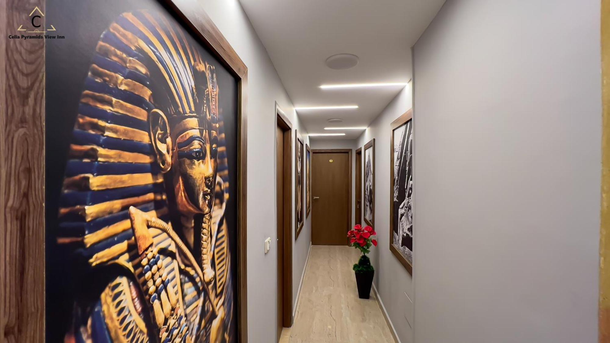 Celia Pyramids View Inn Nazlet el-Sîsi Eksteriør billede