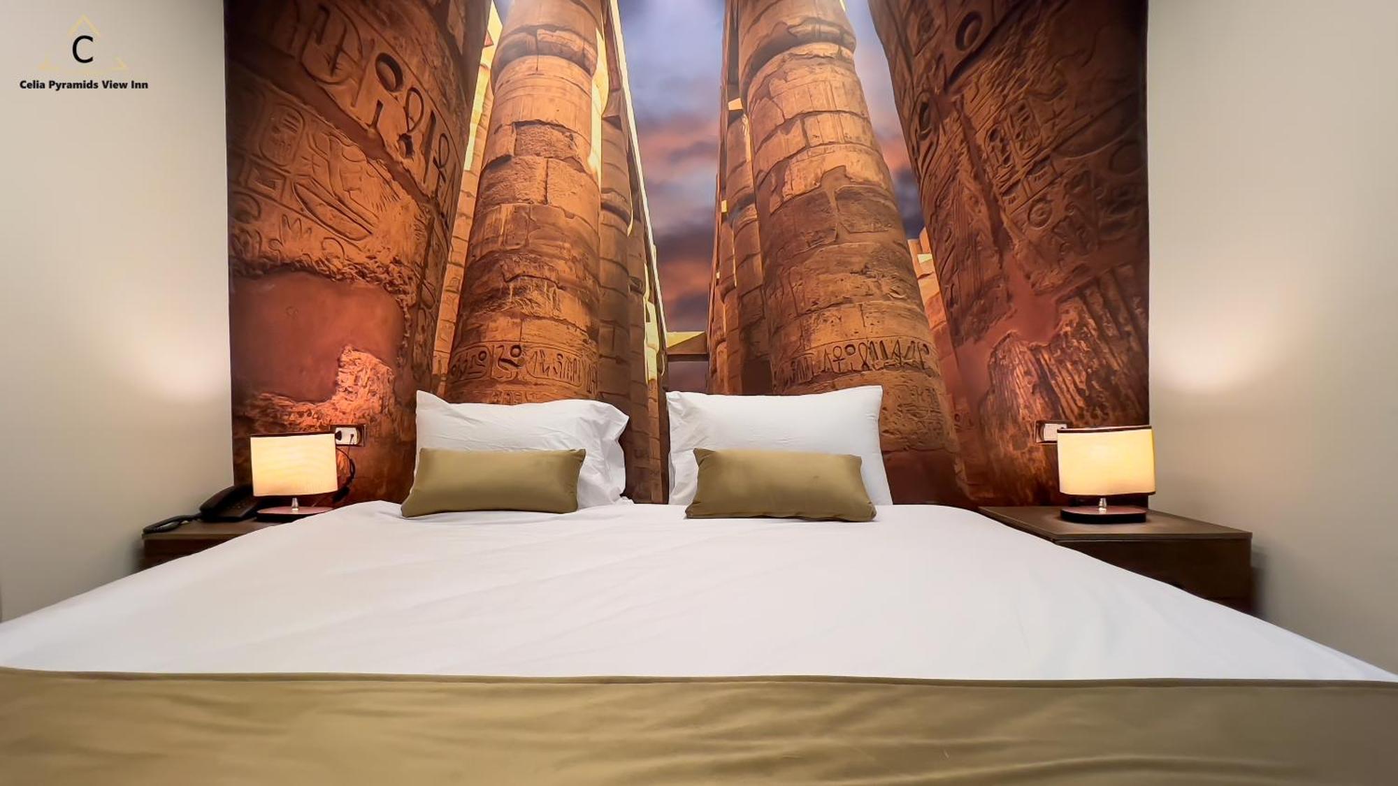 Celia Pyramids View Inn Nazlet el-Sîsi Eksteriør billede
