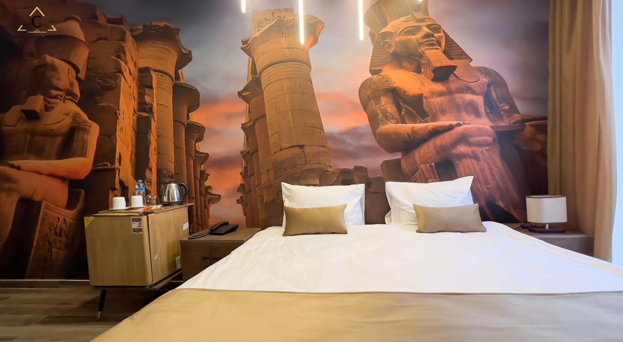 Celia Pyramids View Inn Nazlet el-Sîsi Eksteriør billede